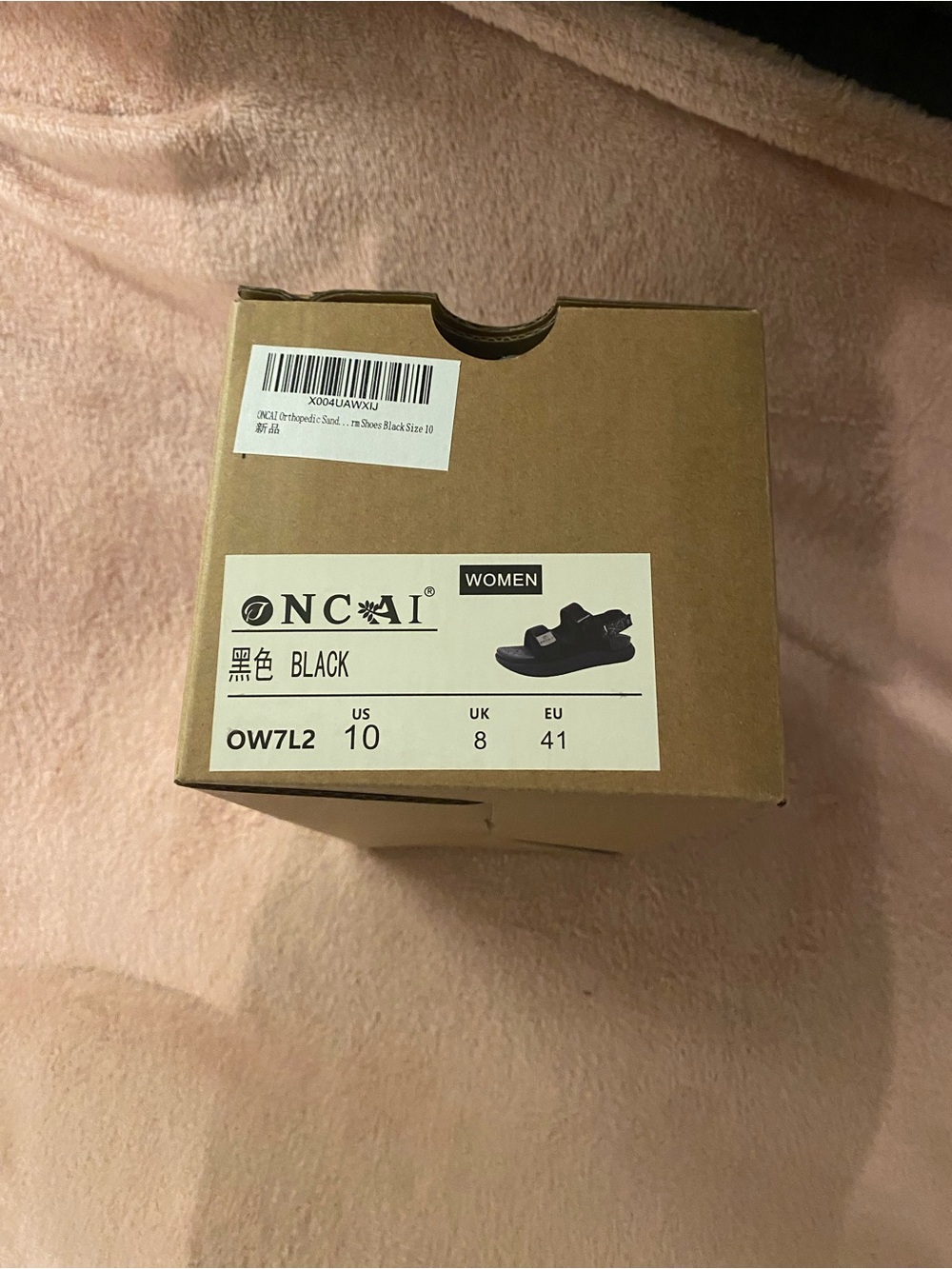 ONCAI Black Women's Orthopedic Adjustable Comfort Sandals - Picture 2 of 6
